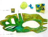 Kleinobjekte grün-blau